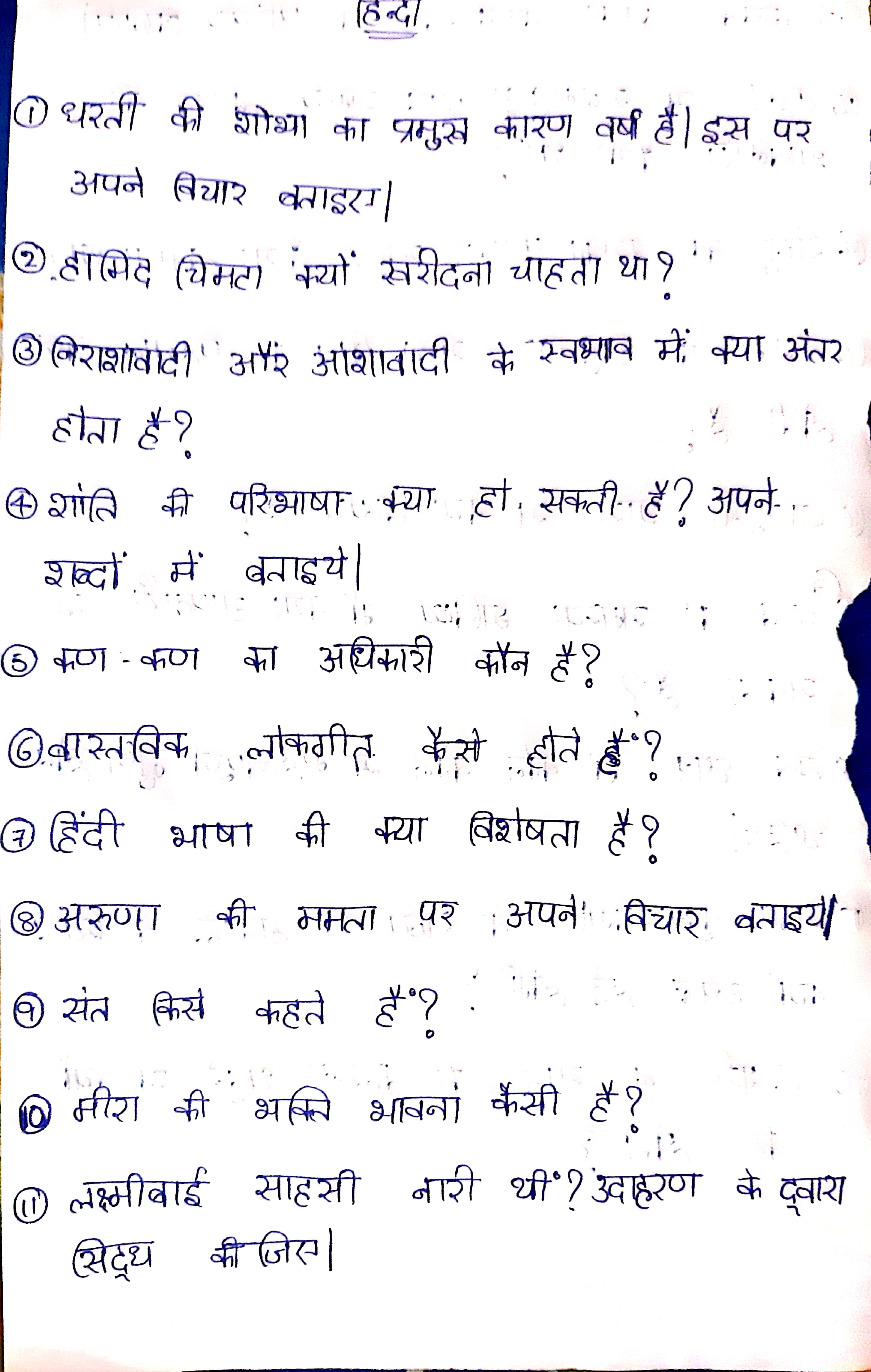 ap hindi guess paper