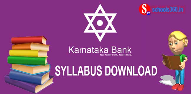 KARNATAKA-BANK-SYLLABUS