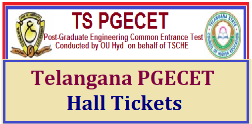 TS PGECET Hall Tickets