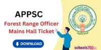 APPSC FRO Mains Hall Ticket