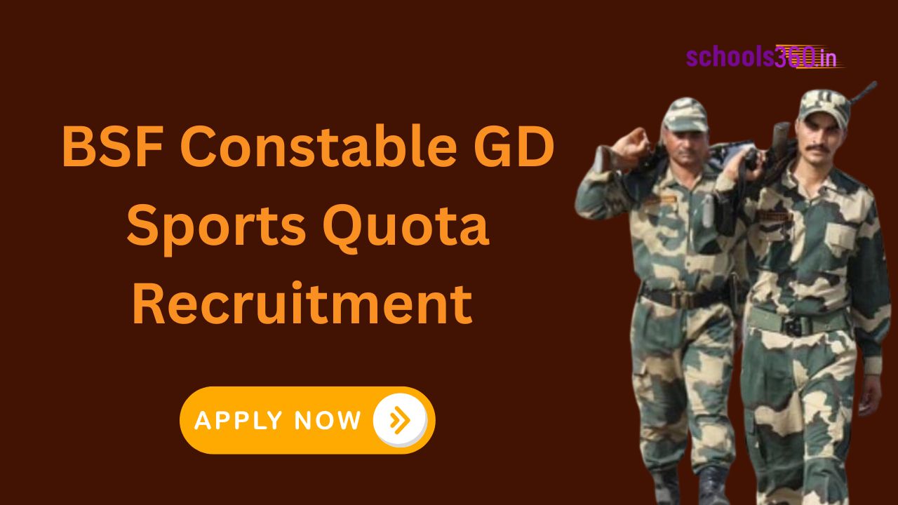 BSF Constable GD Sports Quota Recruitment