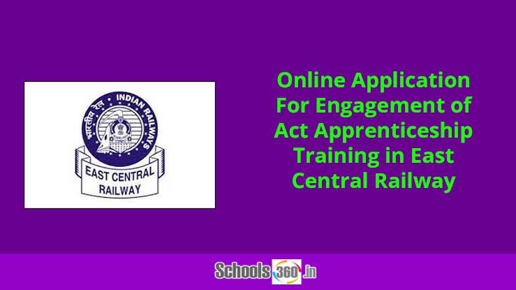 Online Application For Engagement of Act Apprenticeship Training in East Central Railway