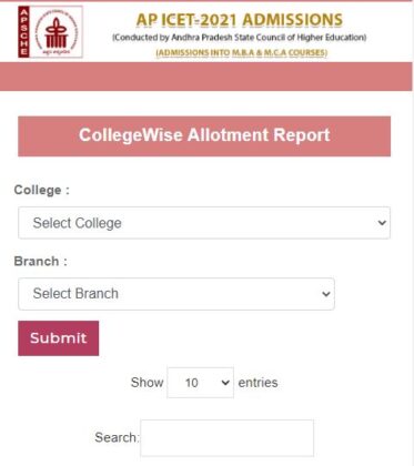 ap icet seat allotment