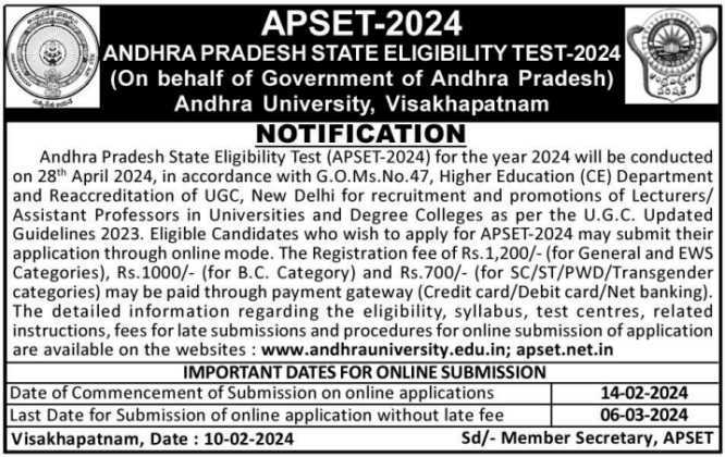 AP SET 2024