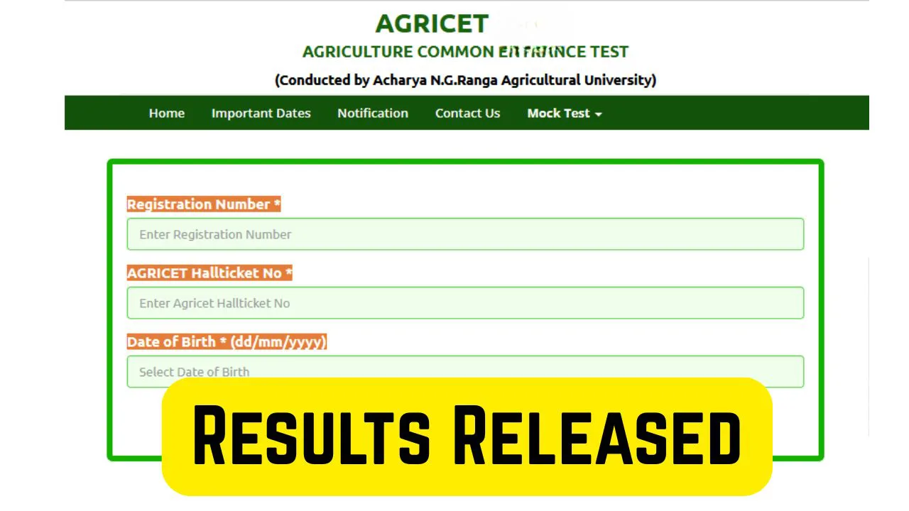 agricet results