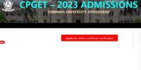 TS CPGET 2023 Counselling