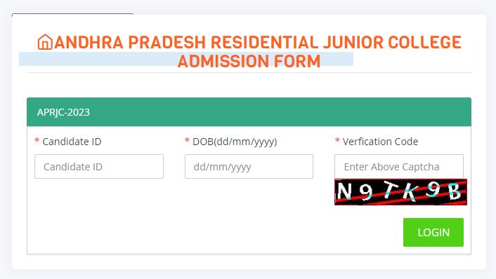 aprjc cet hall ticket