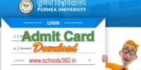Purnea University BA BSc BCom 1st Sem Admit Card