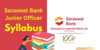 Saraswat Bank Junior Officer Syllabus