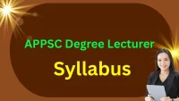 APPSC Degree Lecturer Syllabus