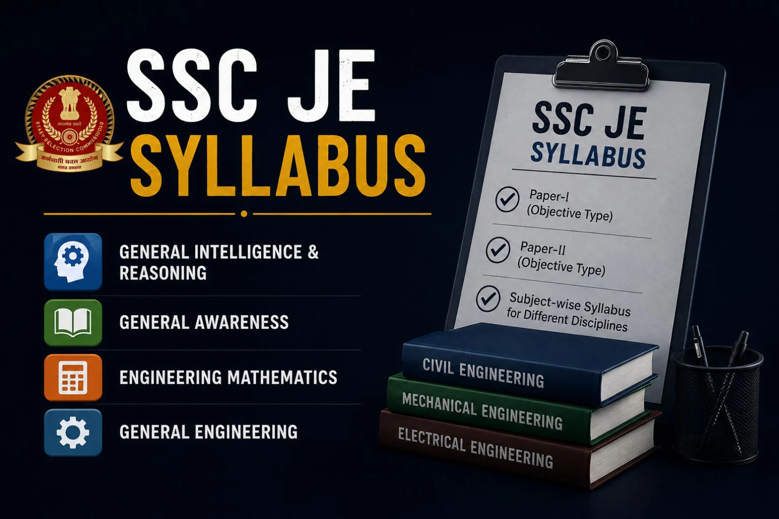 SSC JE Syllabus 2026 and Detailed Exam Pattern 1 ssc je syllabus