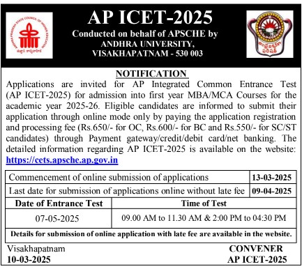 AP ICET 2025