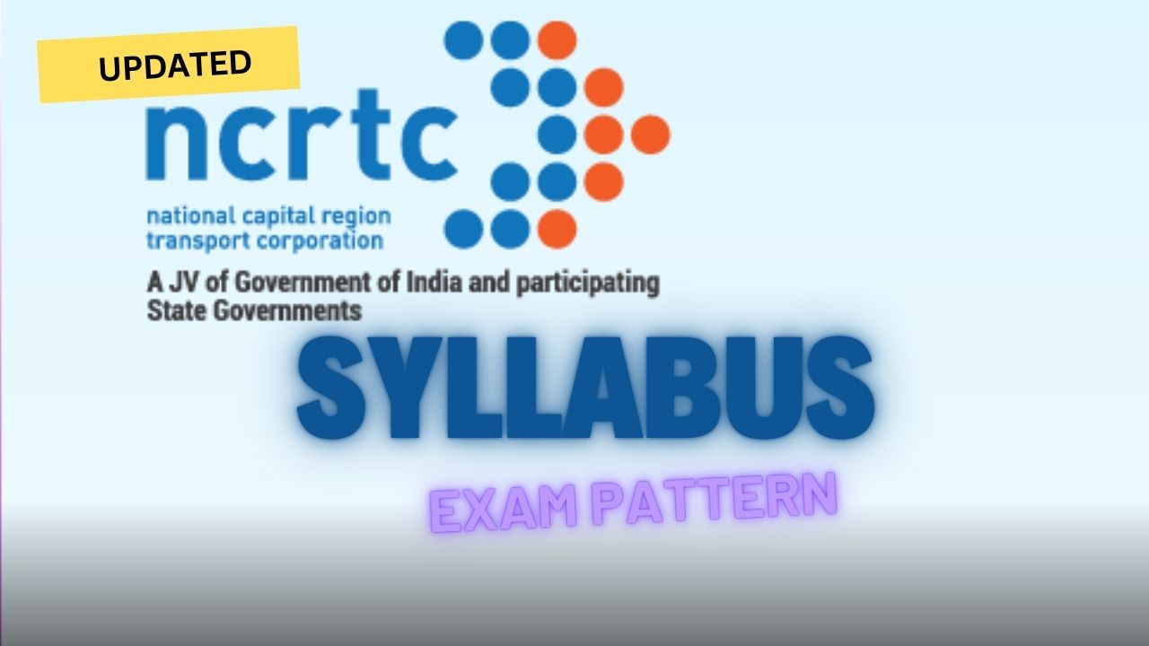 NCRTC JE & Junior Maintainer Syllabus Download