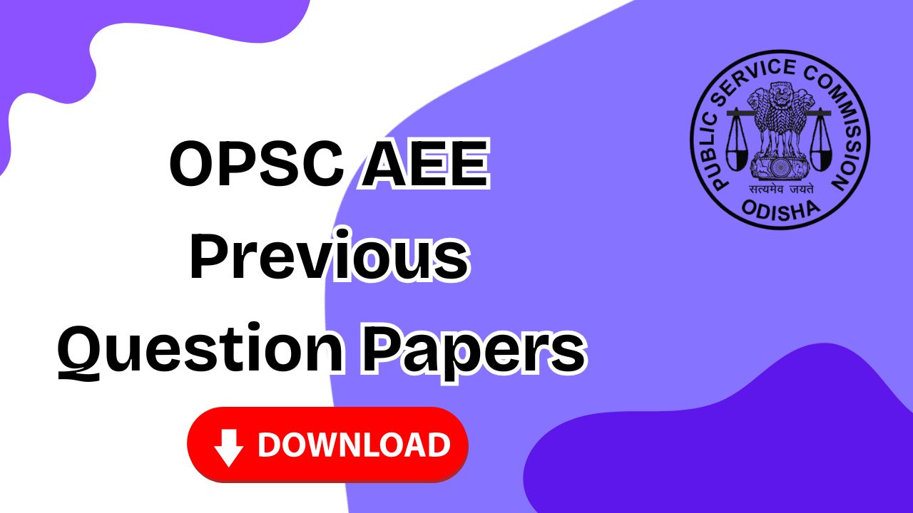 OPSC AEE Previous Question Papers