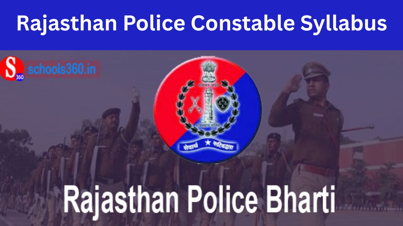 Rajasthan Police Constable Syllabus