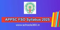 APPSC FSO Syllabus
