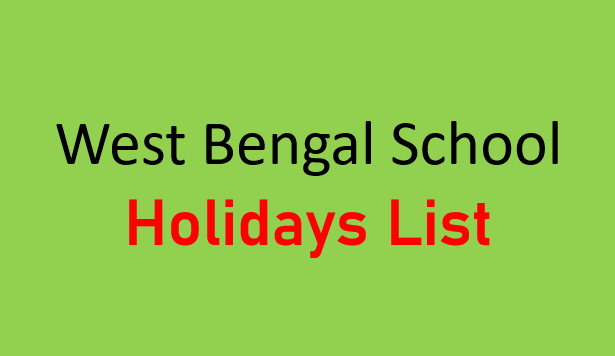 West Bengal School Holidays List