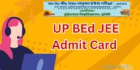 UP BEd JEE admit card