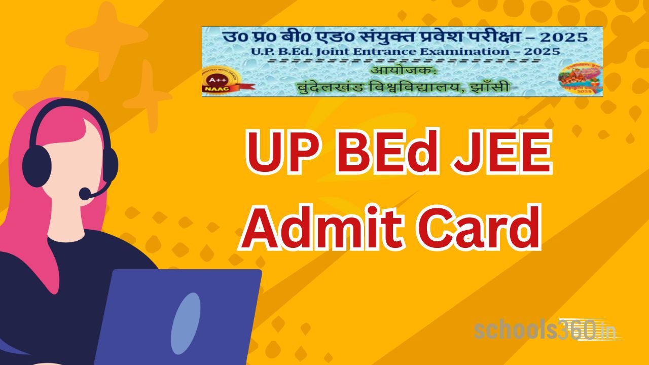UP BEd JEE admit card