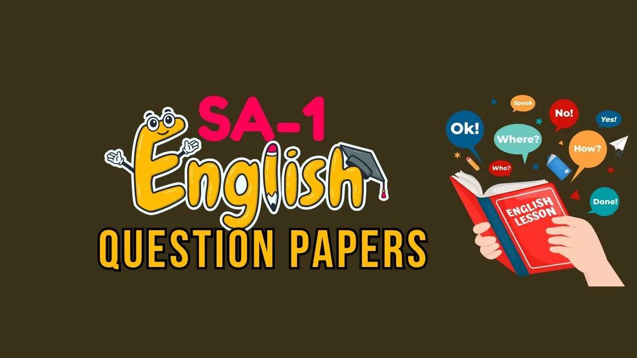 SA1 English Question Papers