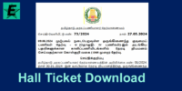 TNPSC Group 4 Hall ticket
