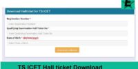 TS ICET Hall Ticket