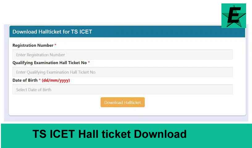TS ICET Hall Ticket
