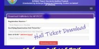 AP PECET Hall Ticket