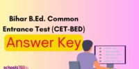 Bihar BEd CET 2025 Answer Key