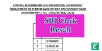 SBI Clerk Mains Result
