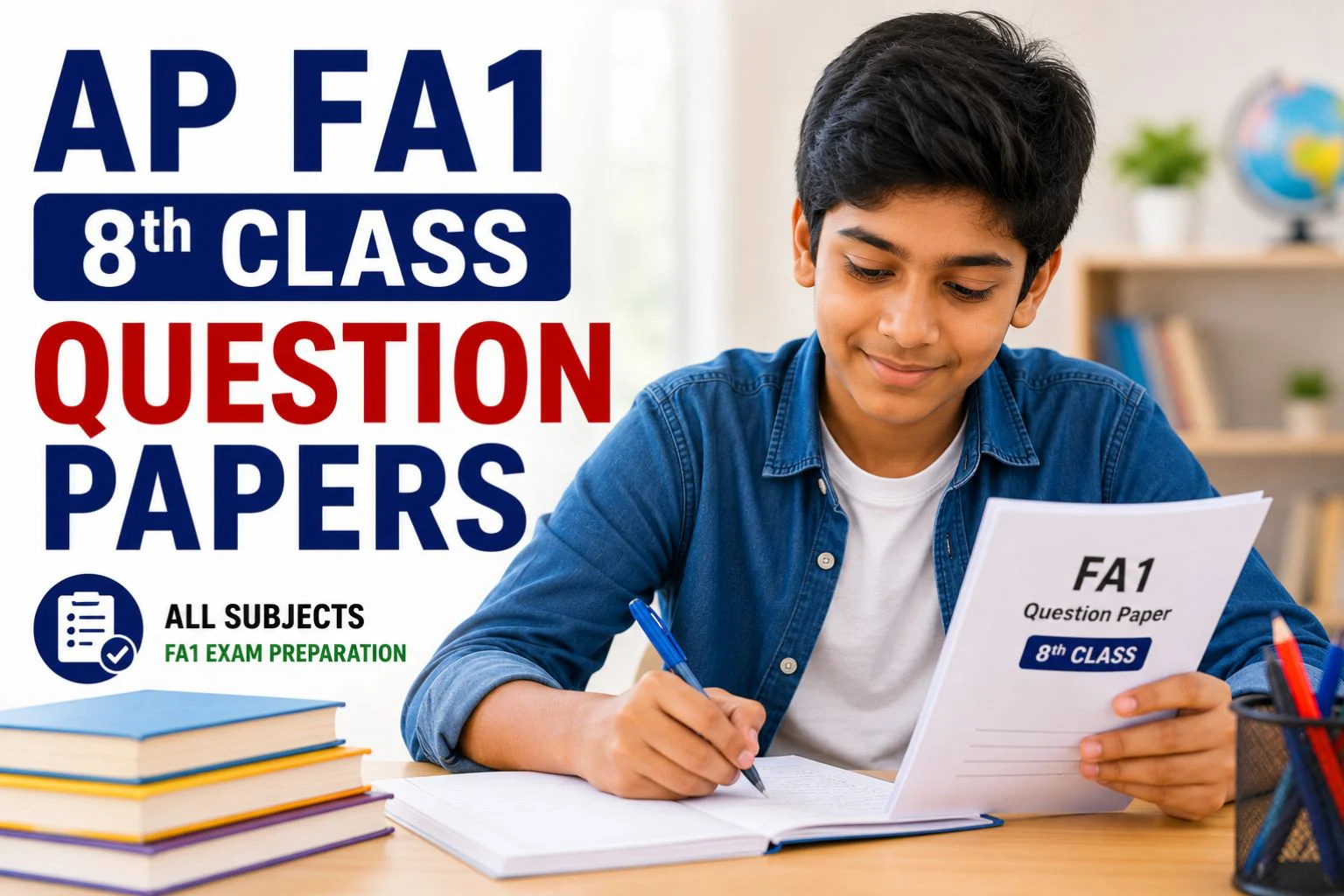 AP FA1 8th Class Question Papers 2026 Download PDF 1 AP FA1 8th Class Question Papers