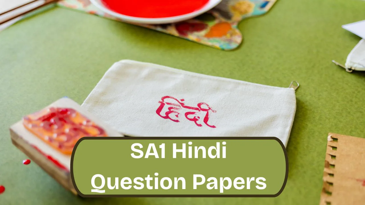 SA1 Hindi Question Papers