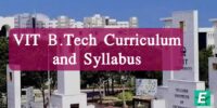 VIT B.Tech Curriculum and Syllabus