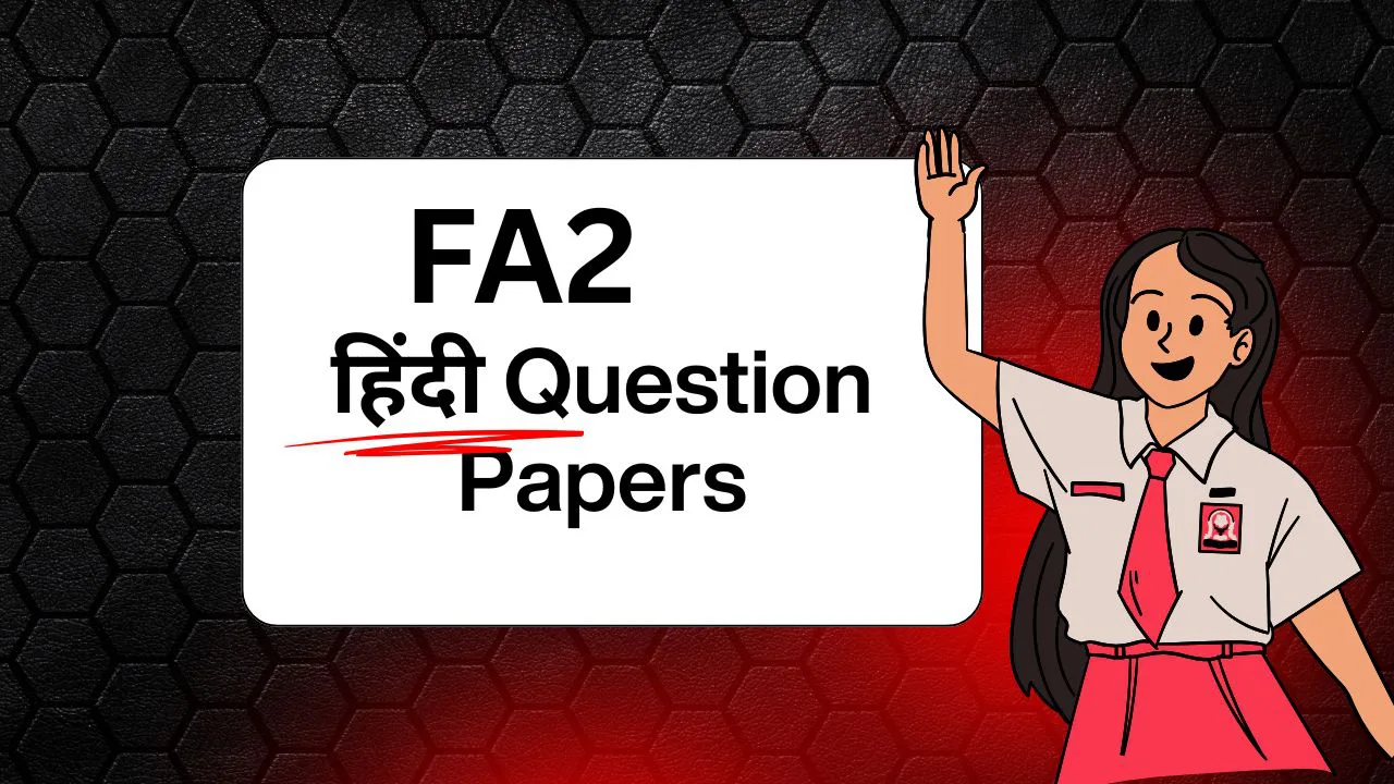 fa2 hindi Question papers