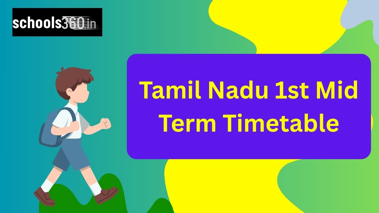Tamil Nadu 1st Mid Term Timetable