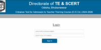 Odisha D.El.Ed Admit Card