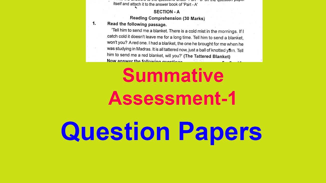 SA1-Question-papers