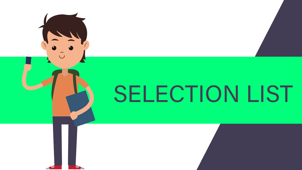 Murarji Ekalavya Entrance Results 2026, 1st Selection list 1 SELECTION-LIST