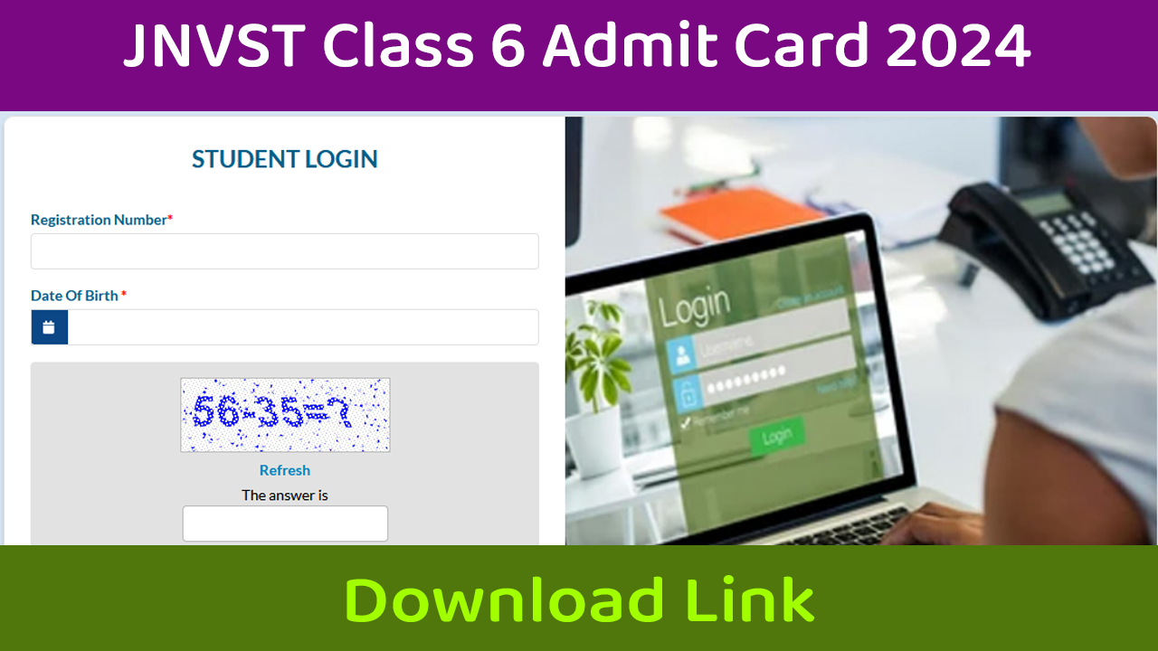 JNVST Class 6 Admit Card