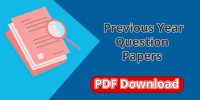 Previous Year Question Paper PDF