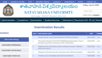 Satavahana University Results