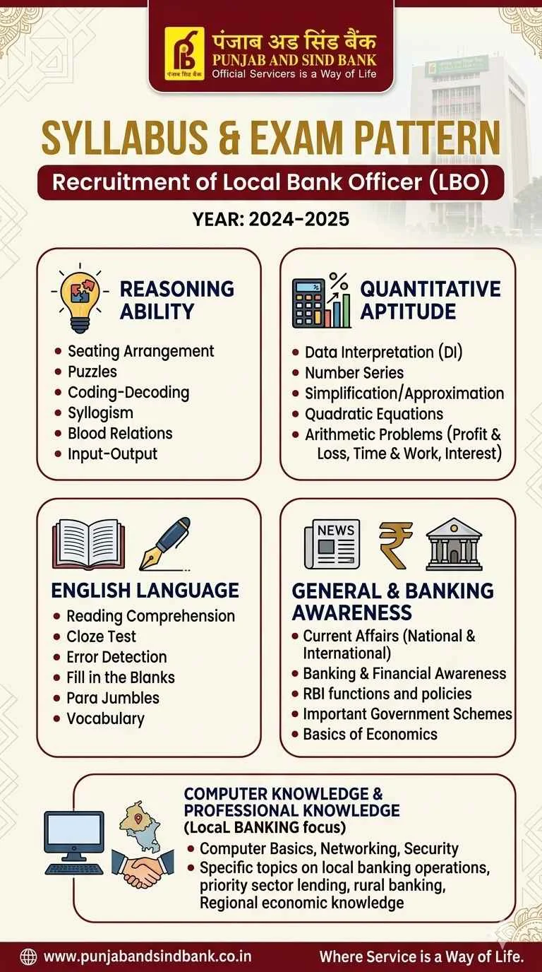 Punjab & Sind Bank Local Bank Officer Syllabus 2026 PDF 2 Punjab and Sind Bank Local Bank Officer Syllabus