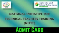NITTT Admit Card