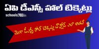 AP Mega DSC Hall Tickets