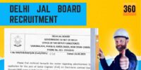 Delhi Jal Board Recruitment