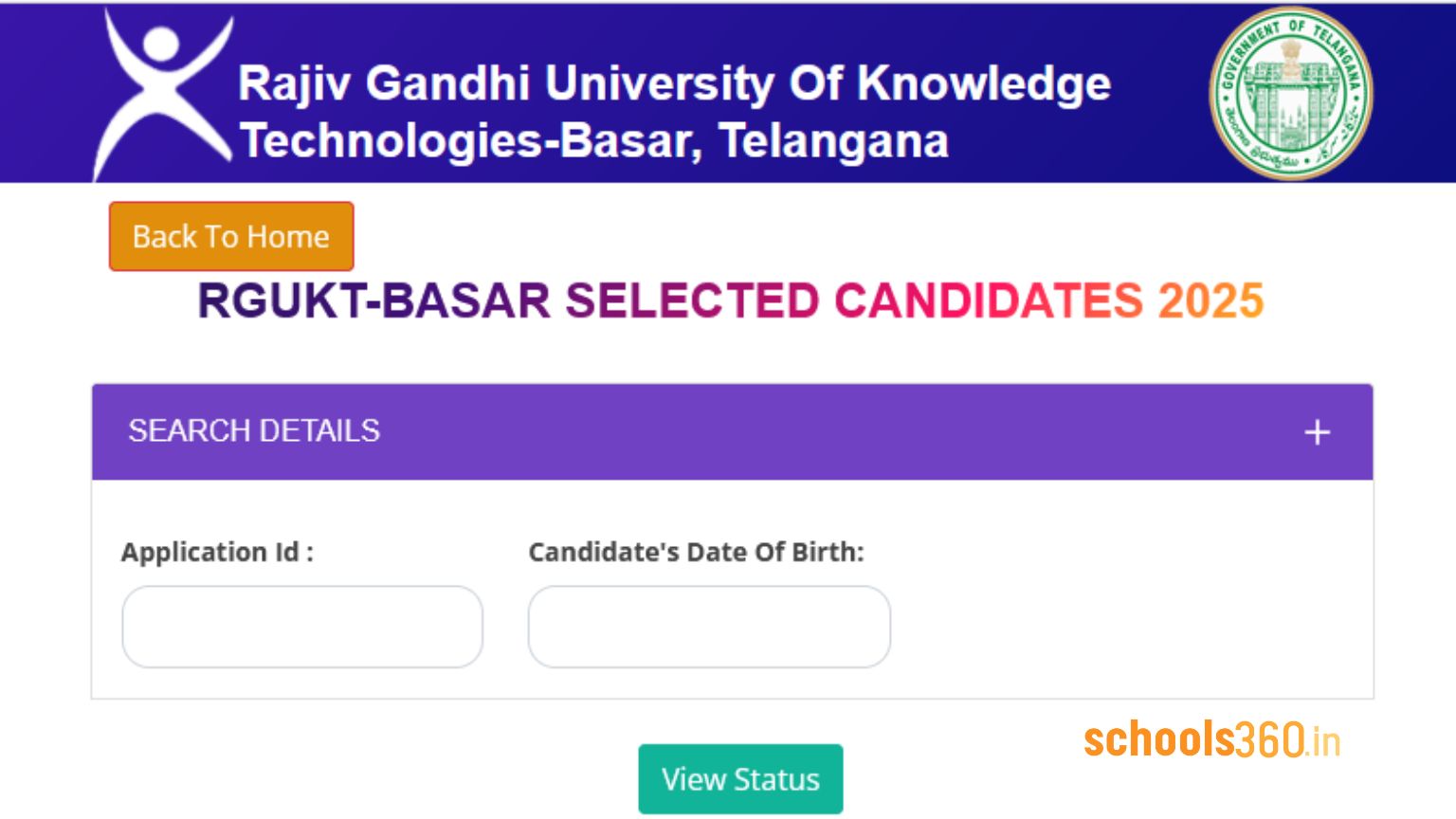 RGUKT IIIT Basar Selection List 2025