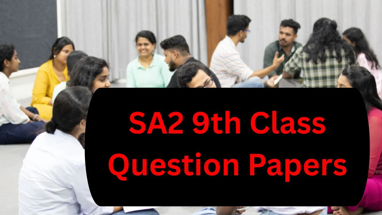 TG 9th Class SA2 Question Papers 2026 PDF 1 SA2 9th Class Question Papers