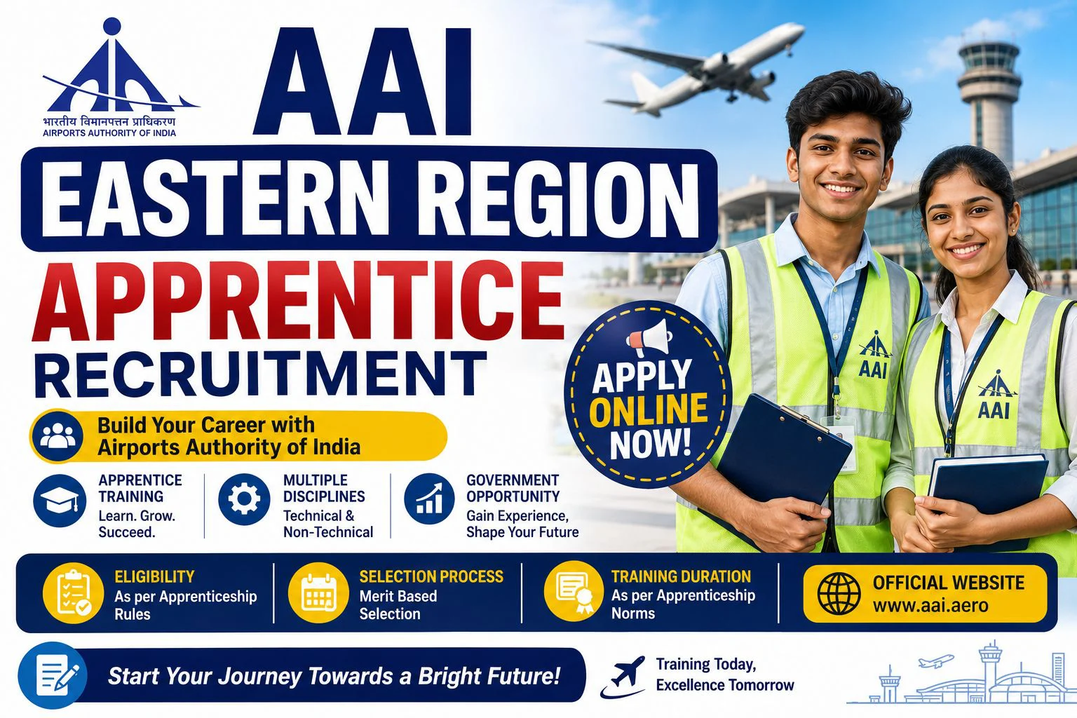 AAI Eastern Region Apprentice Recruitment 2026-27 for 140 Vacancies 1 AAI Eastern Region Apprentice Recruitment