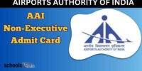 AAI Non-Executive Admit Card