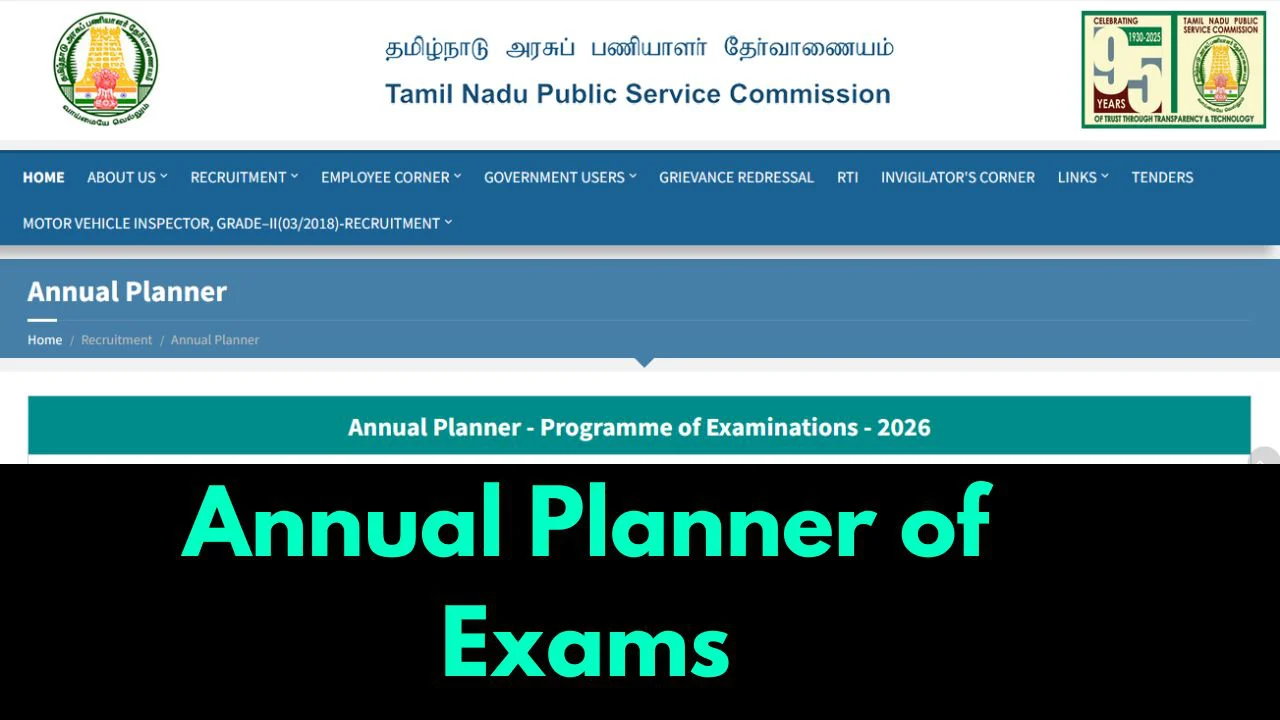 TNPSC Annual Planner